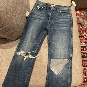 NWT RE/DONE 90s high rise loose jeans size 28